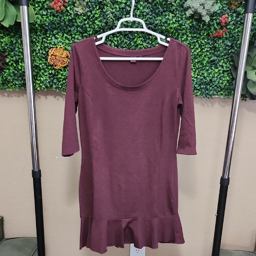 BONGO Maroon Knit Dress
